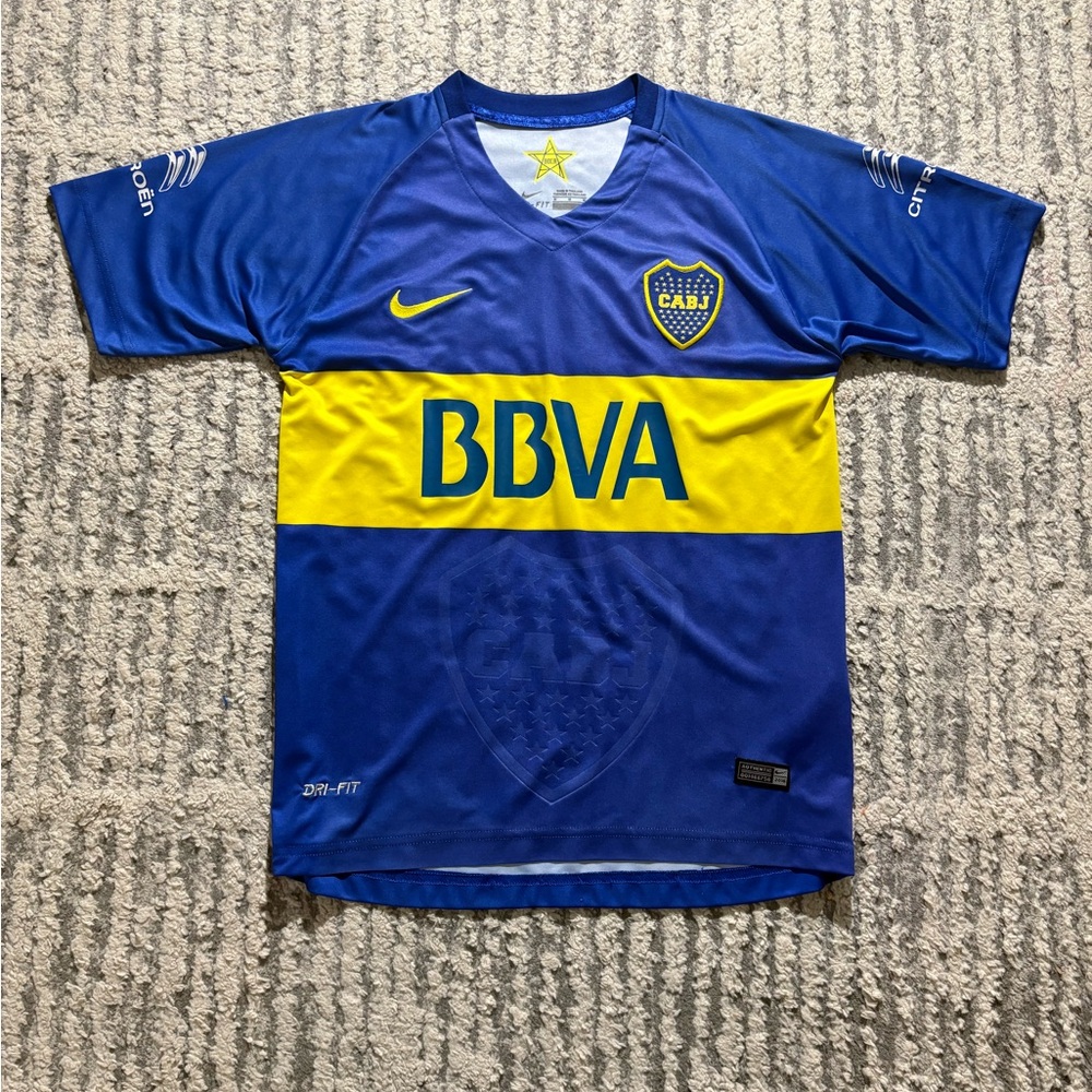 Nike Boca juniors blue yellow Argentina jersey shirt size M